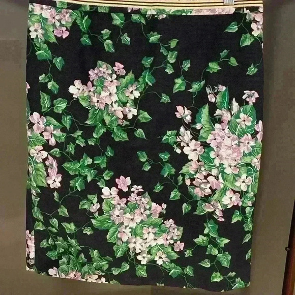 Talbots Womens Oprah Magazine Style Pencil Skirt Size 8p‎ floral - Picture 2 of 10